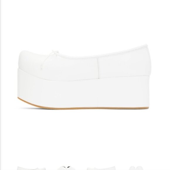 Flat Apartment Ballerina Platform Lambskin Shoes - Picture 2 of 12